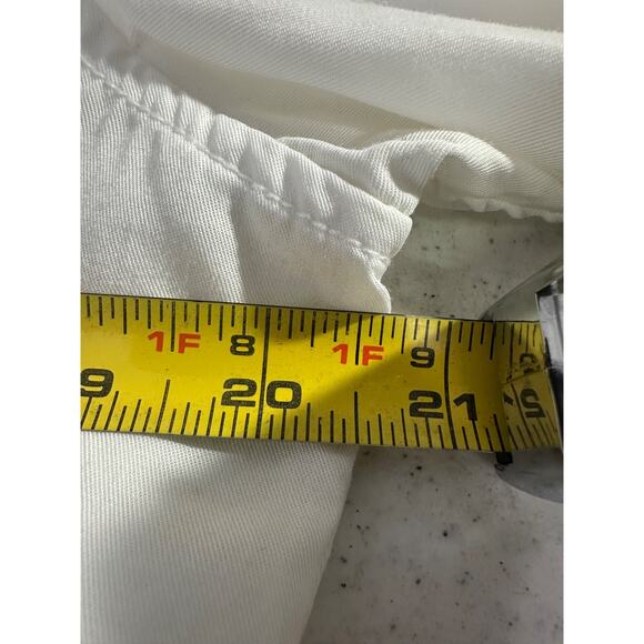 Alp N Rock Y2K white Tencel tunic embroidered sz XL embroidered Lace Up Boho D8 - Picture 8 of 9